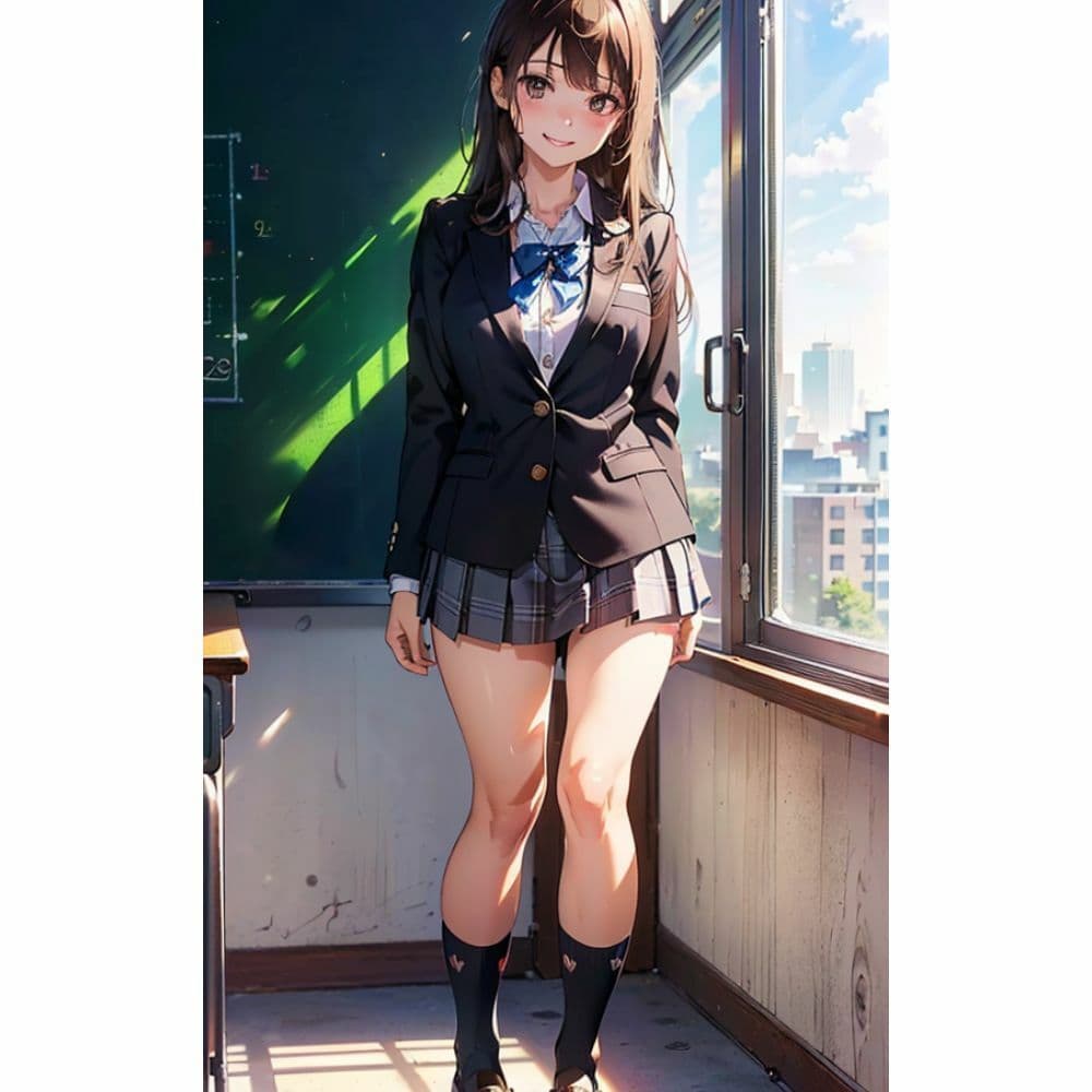 放課後の教室で美女と二人きり サンプル 8