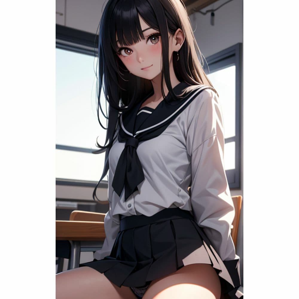 かわいい女の子がミニスカでパンチラしている サンプル 4