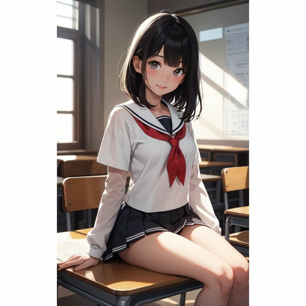 かわいい女の子がミニスカでパンチラしている サンプル 6