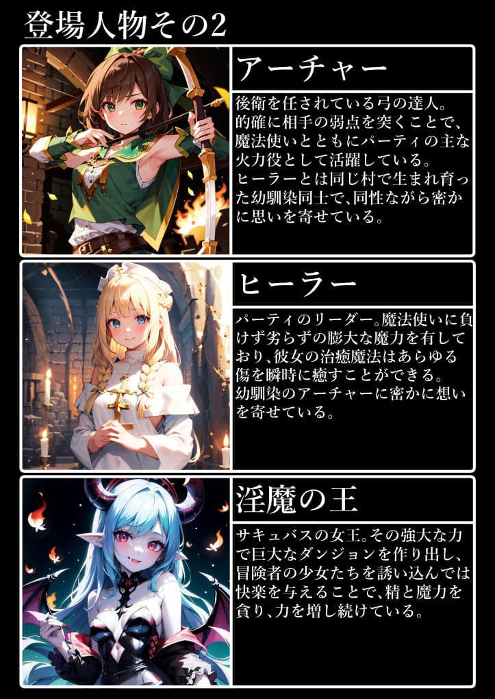 魔王のエロトラップダンジョン 〜美少女冒険者パーティーは完全敗北しました〜 サンプル 1
