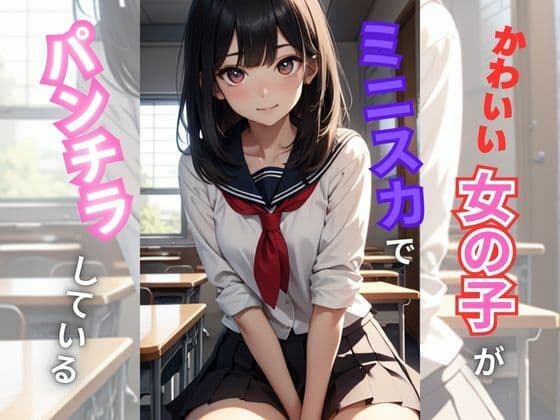 かわいい女の子がミニスカでパンチラしてくる