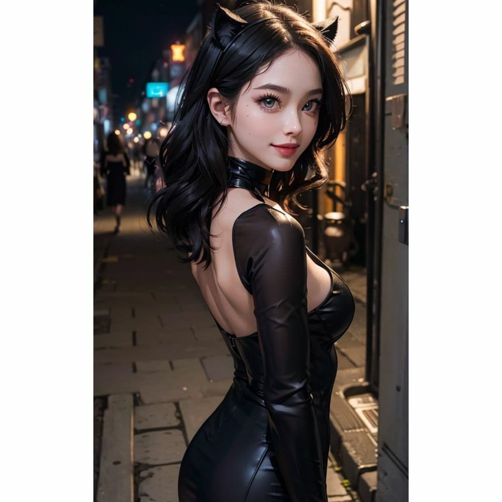 猫耳美女の野外露出 サンプル 7