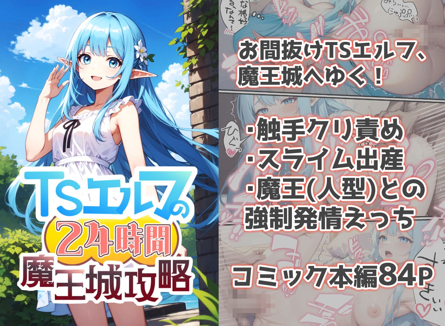 TSエルフの24時間魔王城攻略 サンプル 1