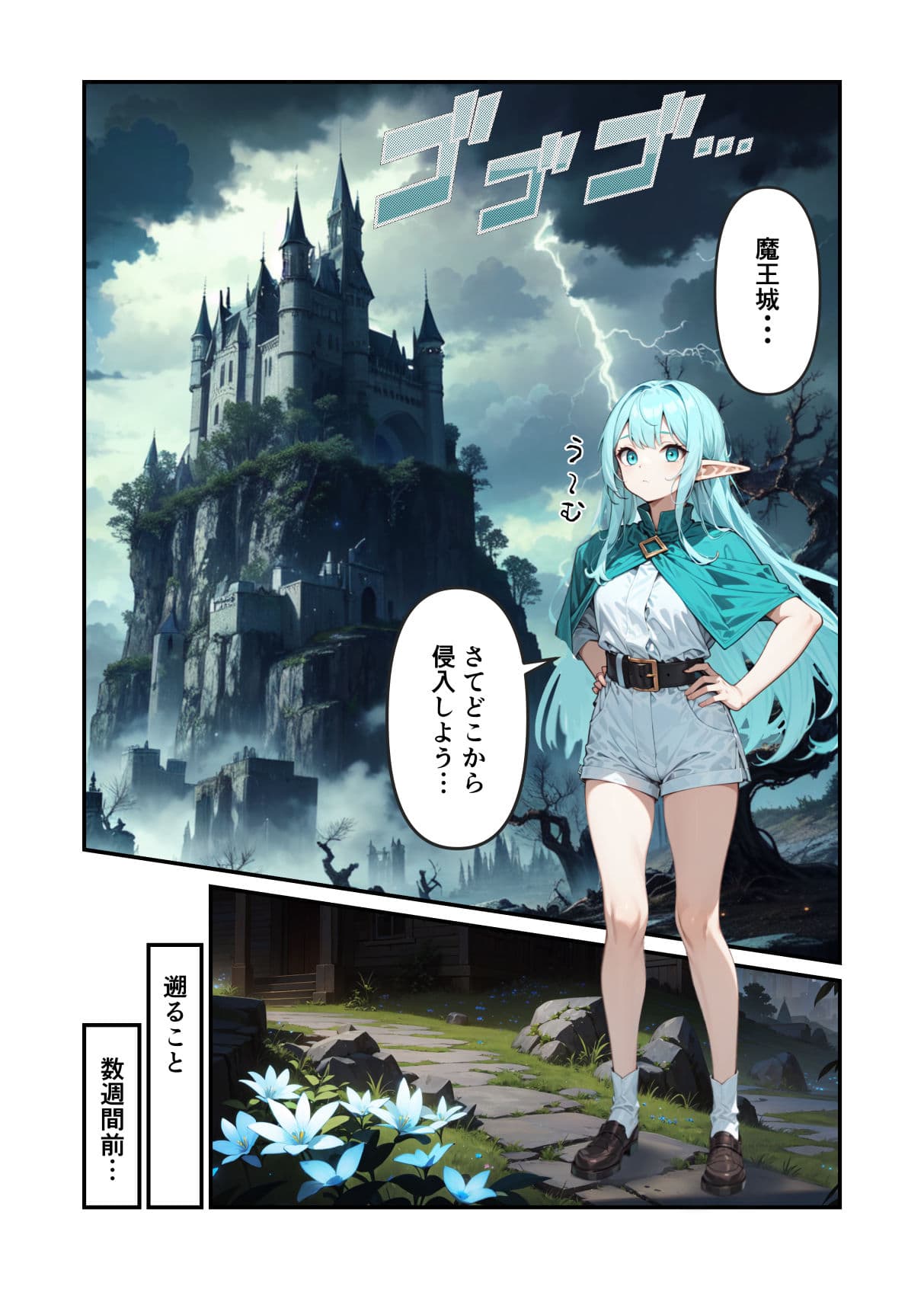 TSエルフの24時間魔王城攻略 サンプル 3