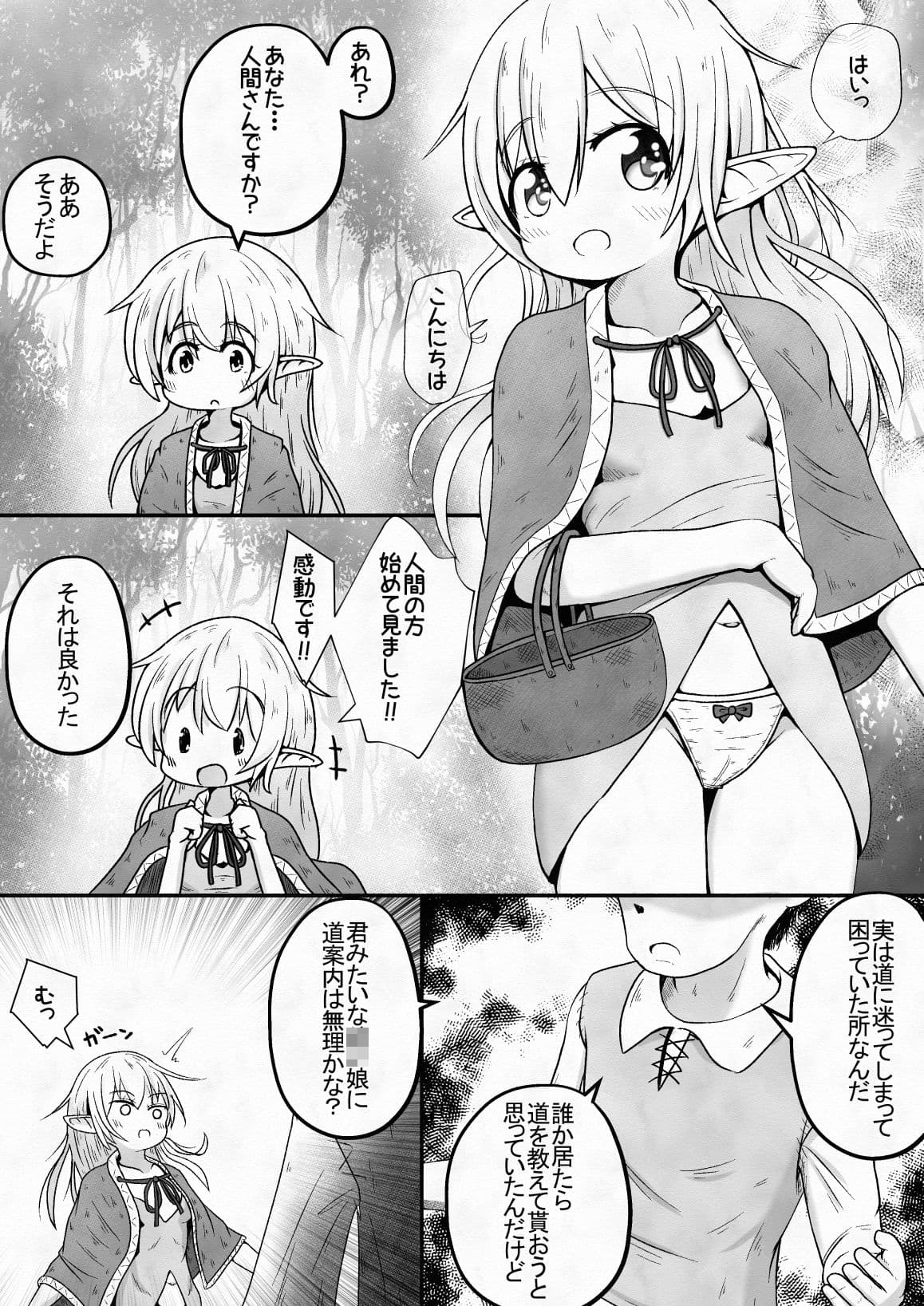 エルフの女の子を騙して誘拐し性奴●に調教するお話 サンプル 2