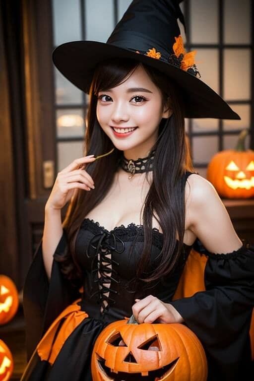 AI生成美女写真集 vol4 ハロウィン美女 サンプル 9