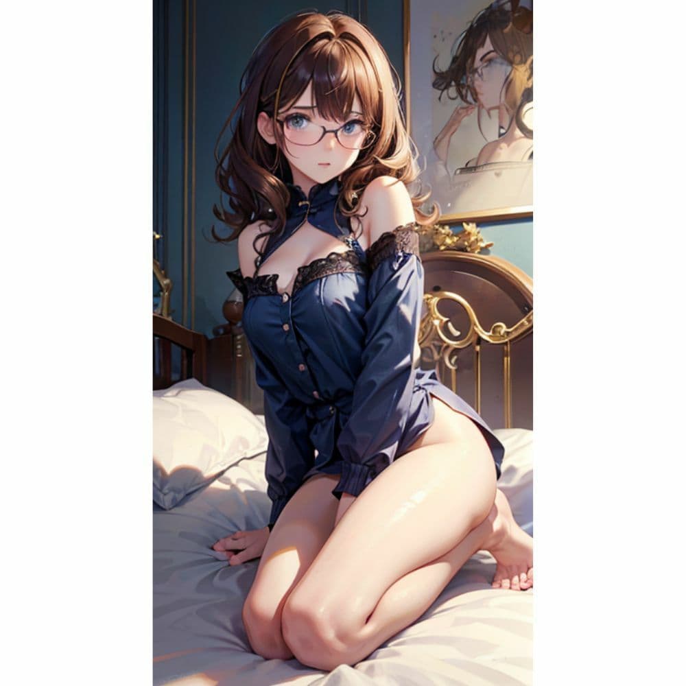 【高解像】アナル丸見え眼鏡女子！ぱっくりおマンコから汁がもれもれ サンプル 1