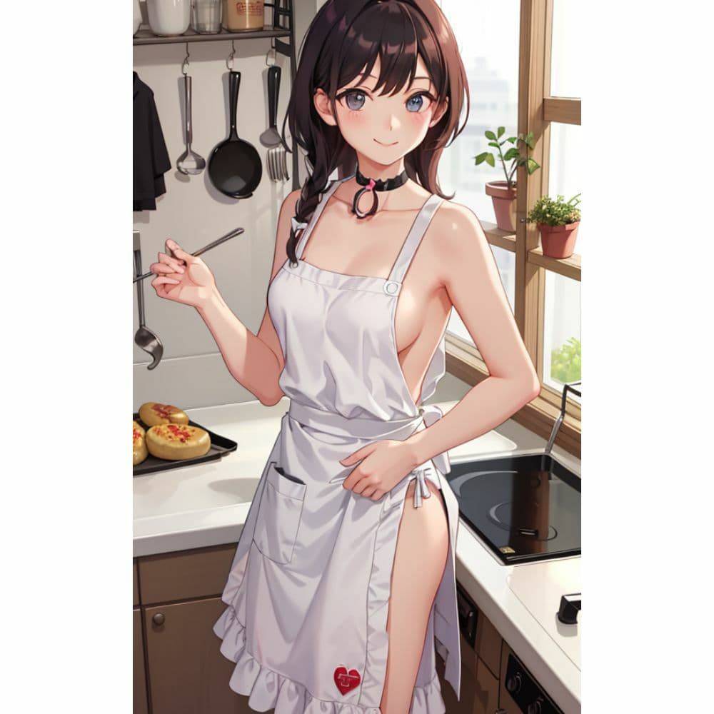 お姉さんが裸エプロンで朝食を作ってくれる サンプル 2