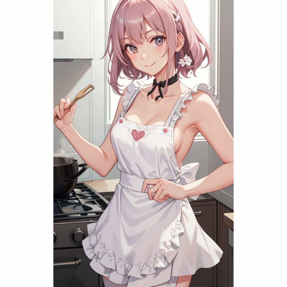 お姉さんが裸エプロンで朝食を作ってくれる サンプル 7