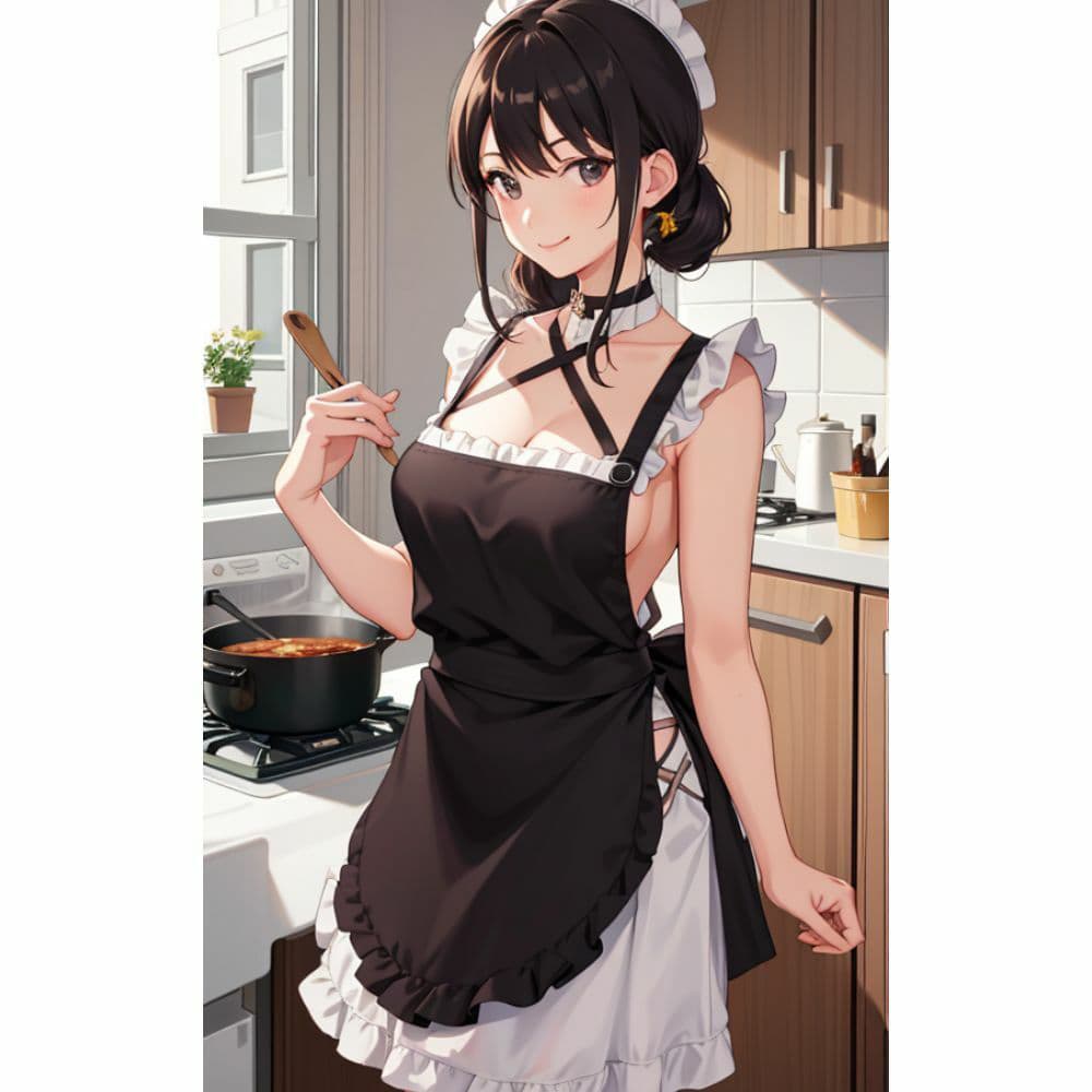 お姉さんが裸エプロンで朝食を作ってくれる サンプル 8