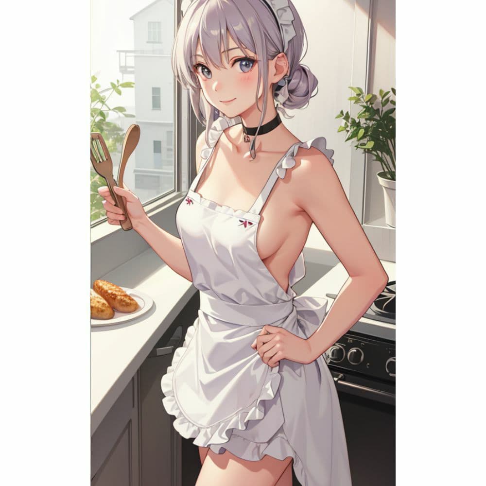 お姉さんが裸エプロンで朝食を作ってくれる サンプル 9