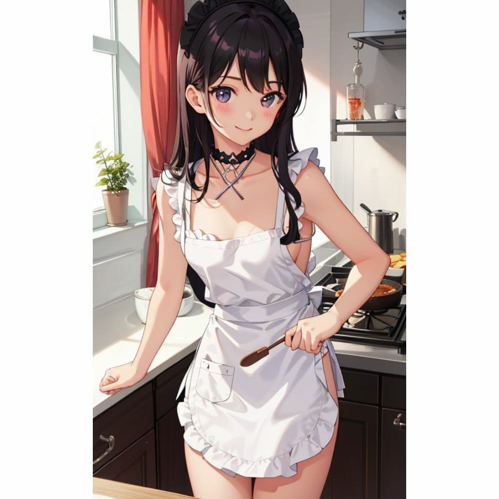 お姉さんが裸エプロンで朝食を作ってくれる サンプル 10