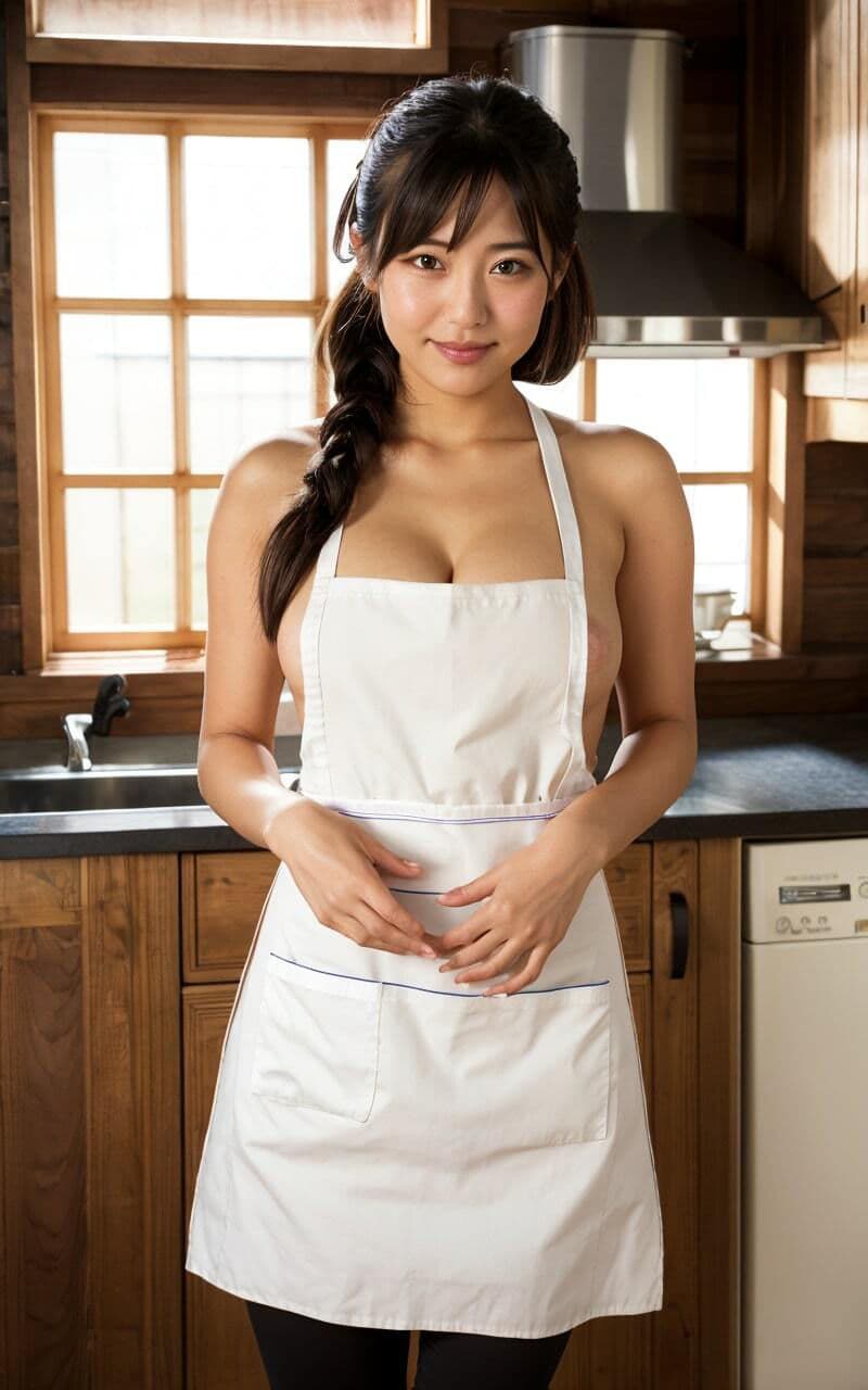 灼熱の裸エプロン サンプル 1