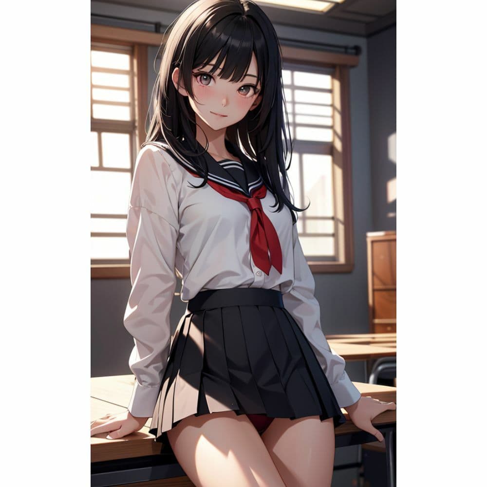 かわいい女の子がパンチラしている サンプル 2