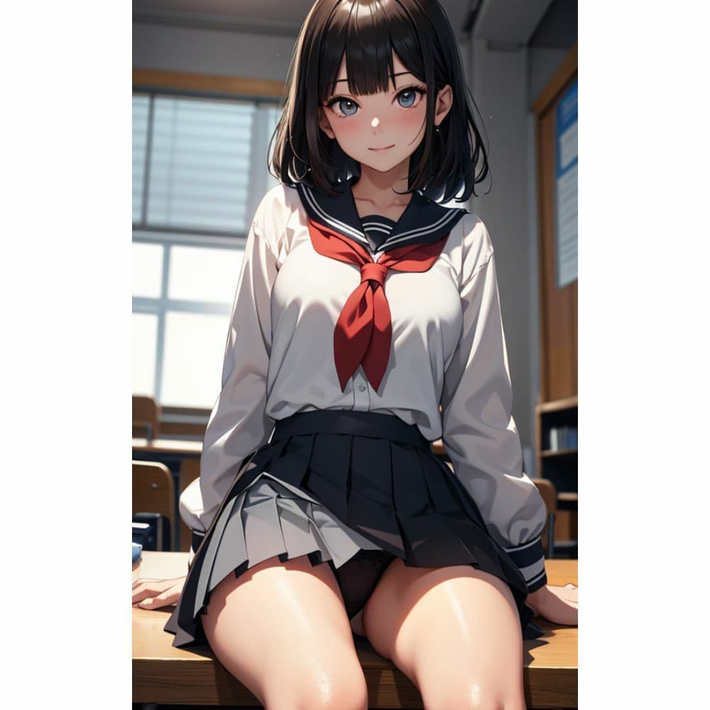 かわいい女の子がパンチラしている サンプル 3