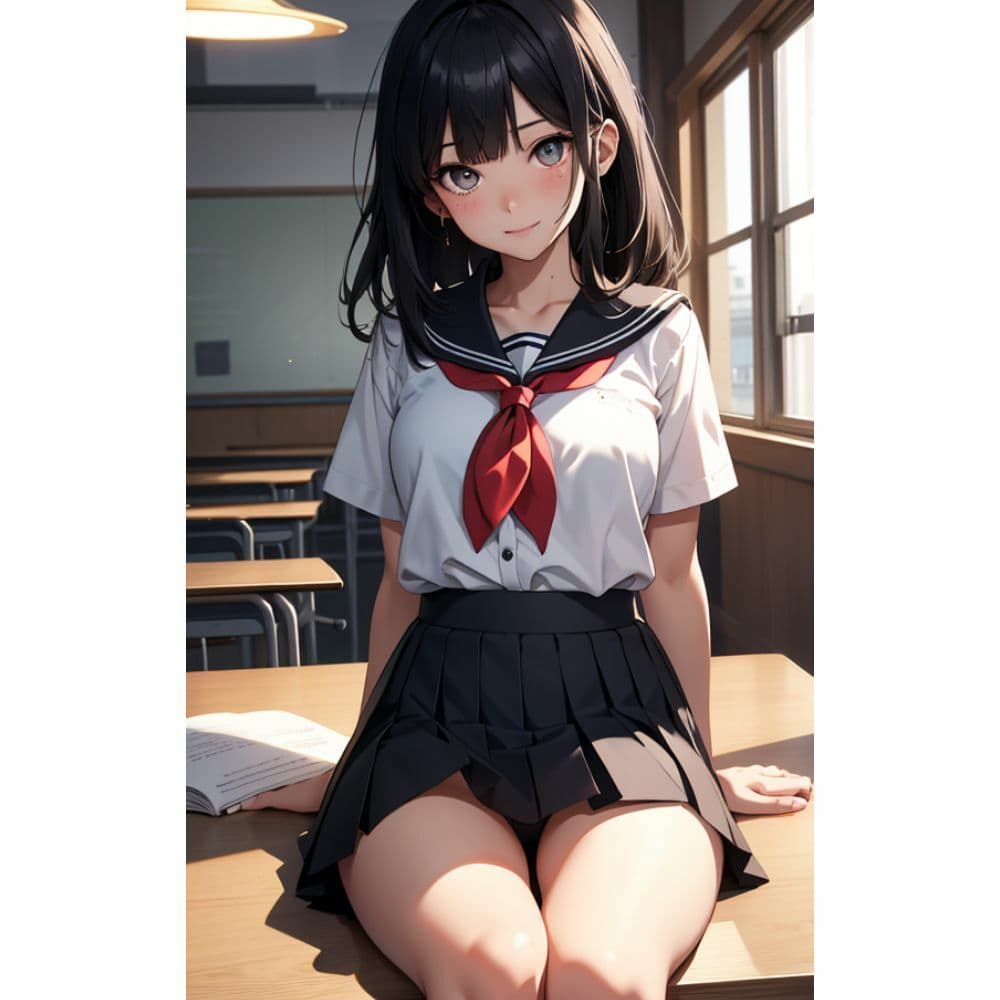 かわいい女の子がパンチラしている サンプル 6