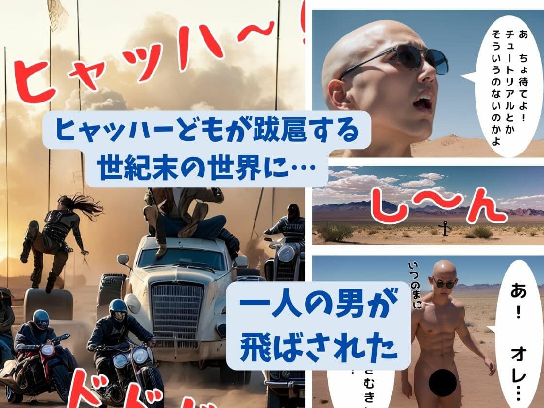 エロとバイオレンスに満ちた世紀末の世界に飛ばされて美人奴●たちを次々と解放してあげるかわりに一発やらせてもらう救世主とはオレのことだ 関松宏 サンプル 1
