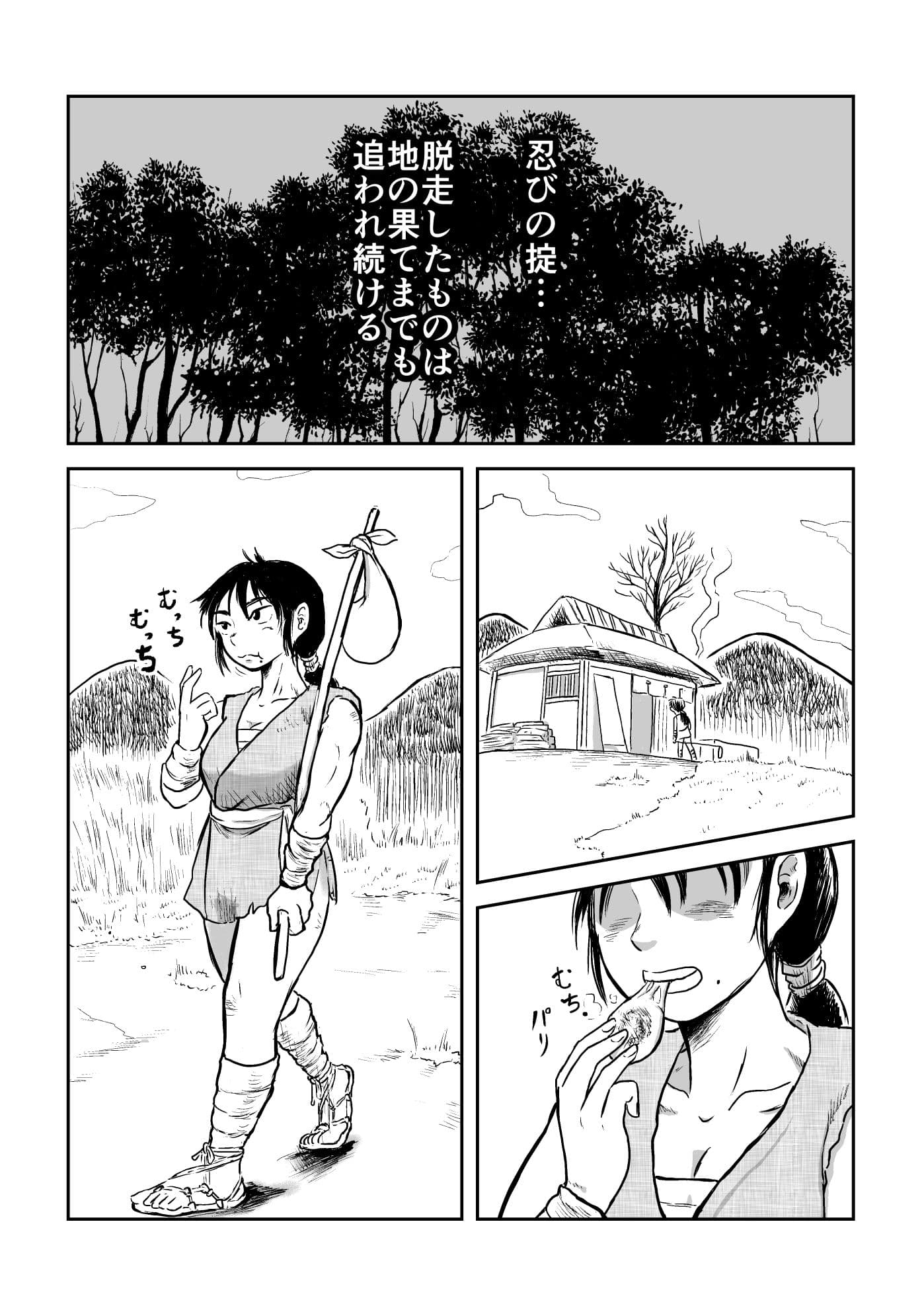 ふたなりくノ一淫逃禄 サンプル 1