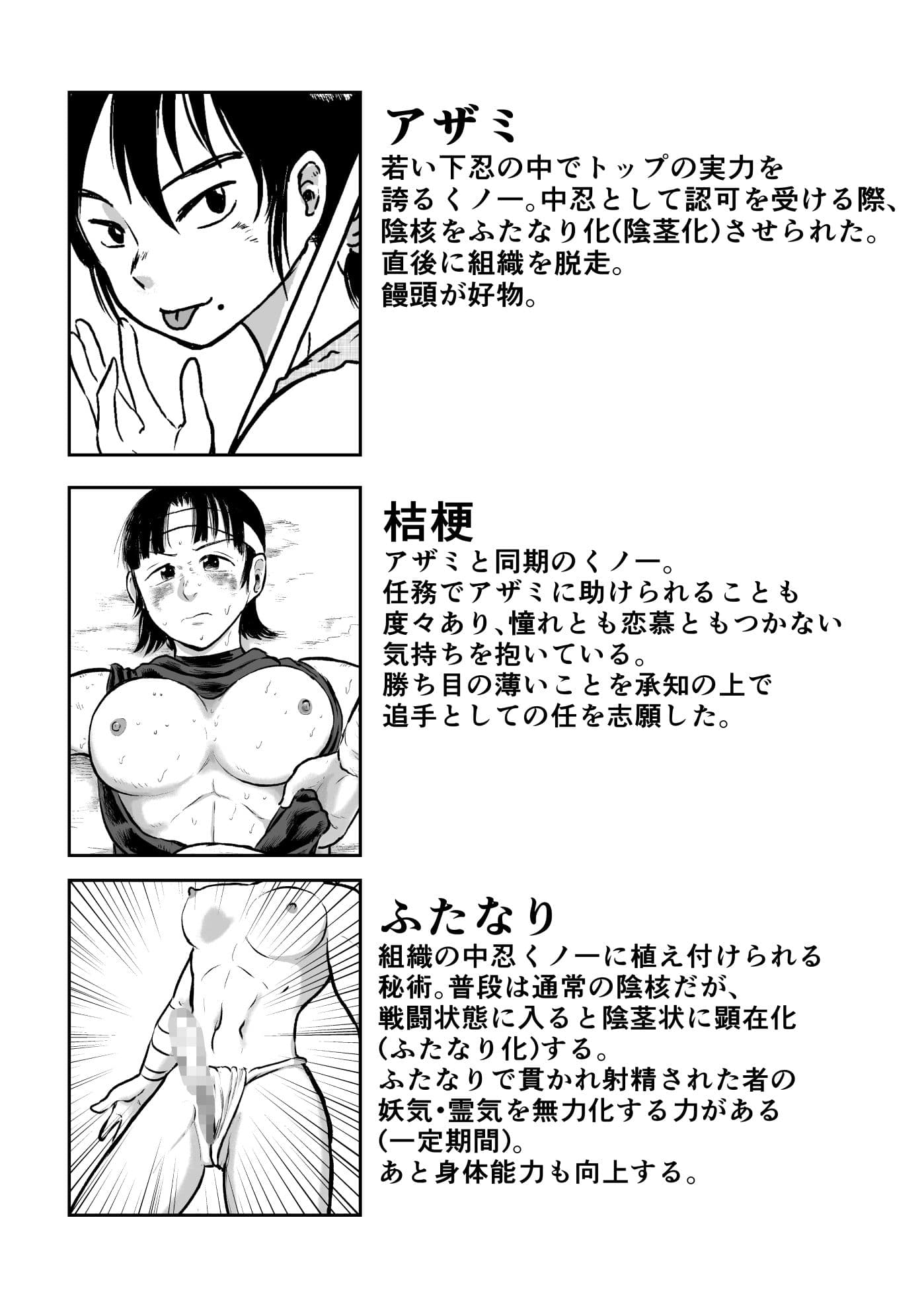 ふたなりくノ一淫逃禄 サンプル 9