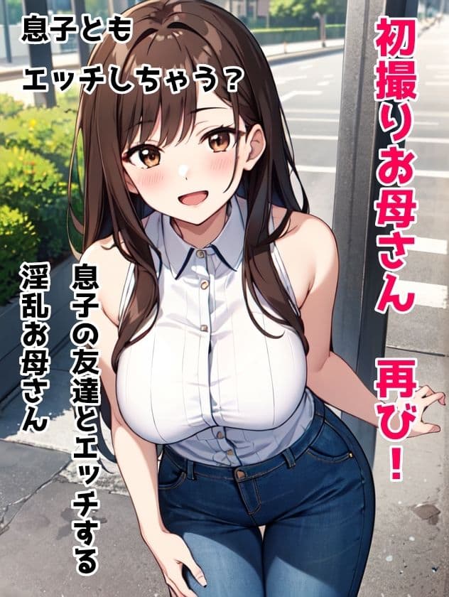初撮りお母さん 再び！ 息子の友達とエッチする淫乱お母さん 息子ともエッチしちゃう？ サンプル 2
