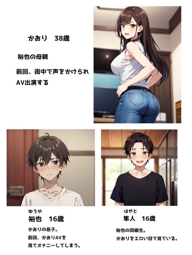 初撮りお母さん 再び！ 息子の友達とエッチする淫乱お母さん 息子ともエッチしちゃう？ サンプル 3