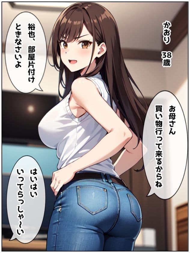 初撮りお母さん 再び！ 息子の友達とエッチする淫乱お母さん 息子ともエッチしちゃう？ サンプル 4