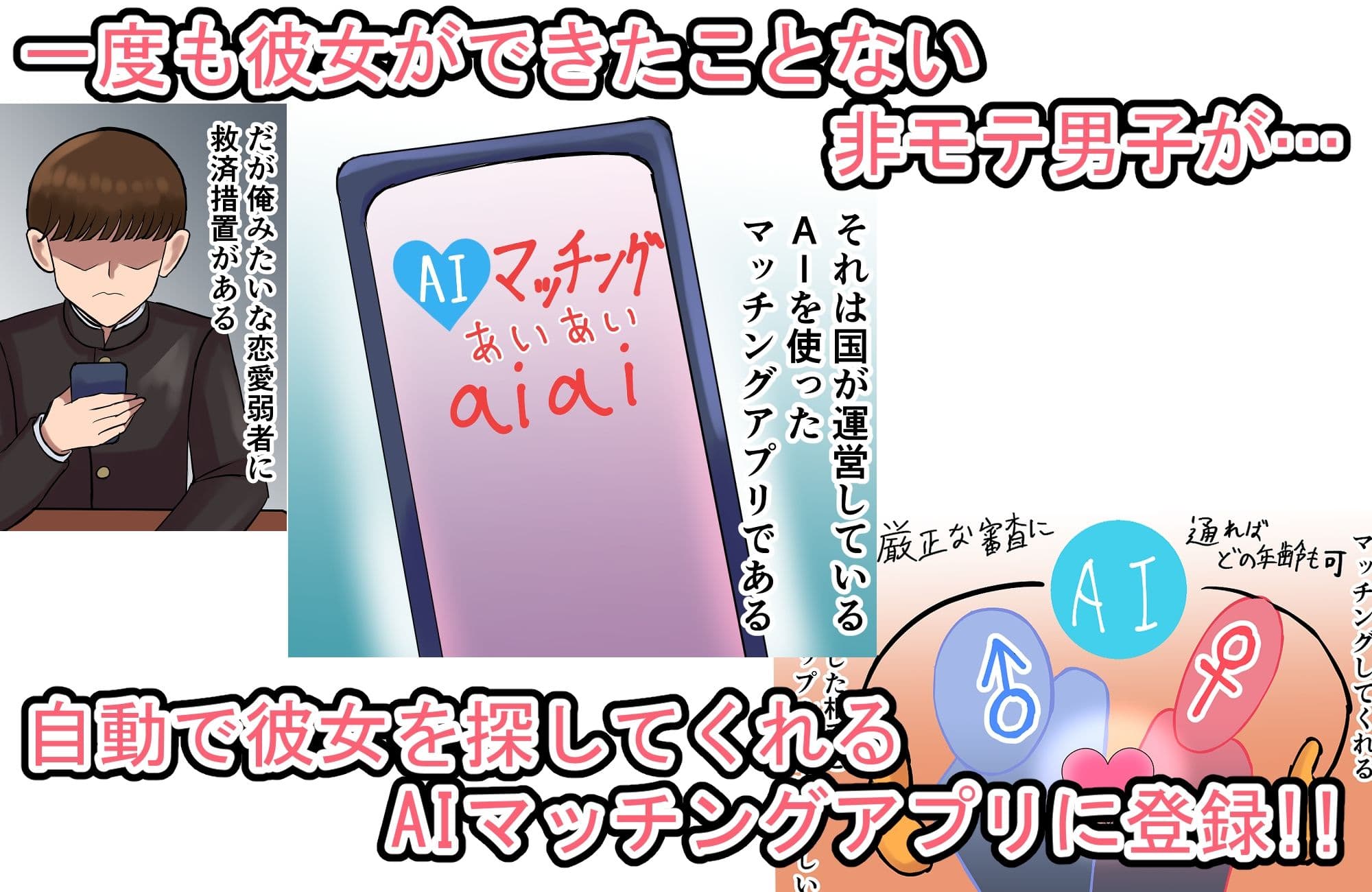 AIマッチングアプリで担任とマッチングした サンプル 2