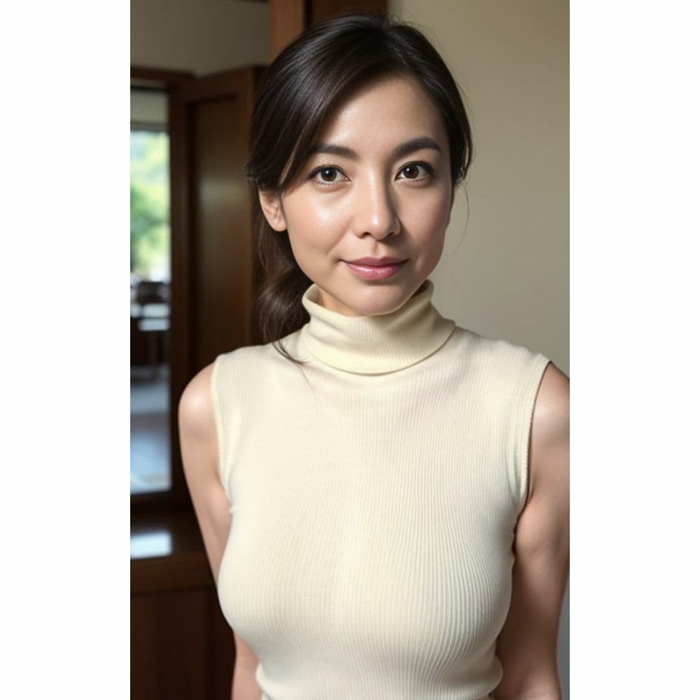 エレガント・セーターの誘い:冬の官能美 サンプル 9