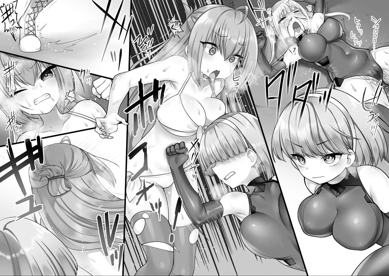 女戦闘員VSヒロイン！ 全員失神失禁 サンプル 7