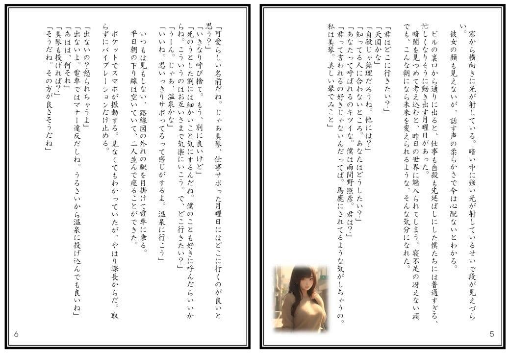 CG付き官能NTR小説 1 月曜日に飛ぶなら温泉に行こうよ サンプル 4