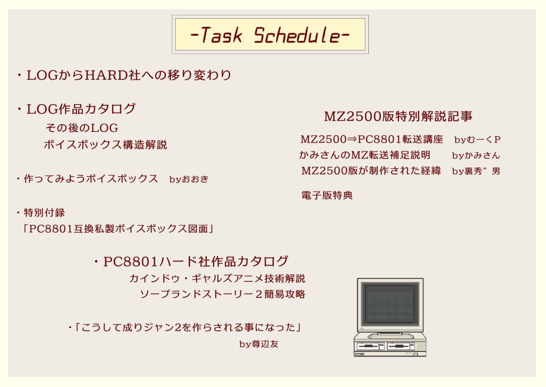 PC8801ハード社パーフェクトガイドブック サンプル 9