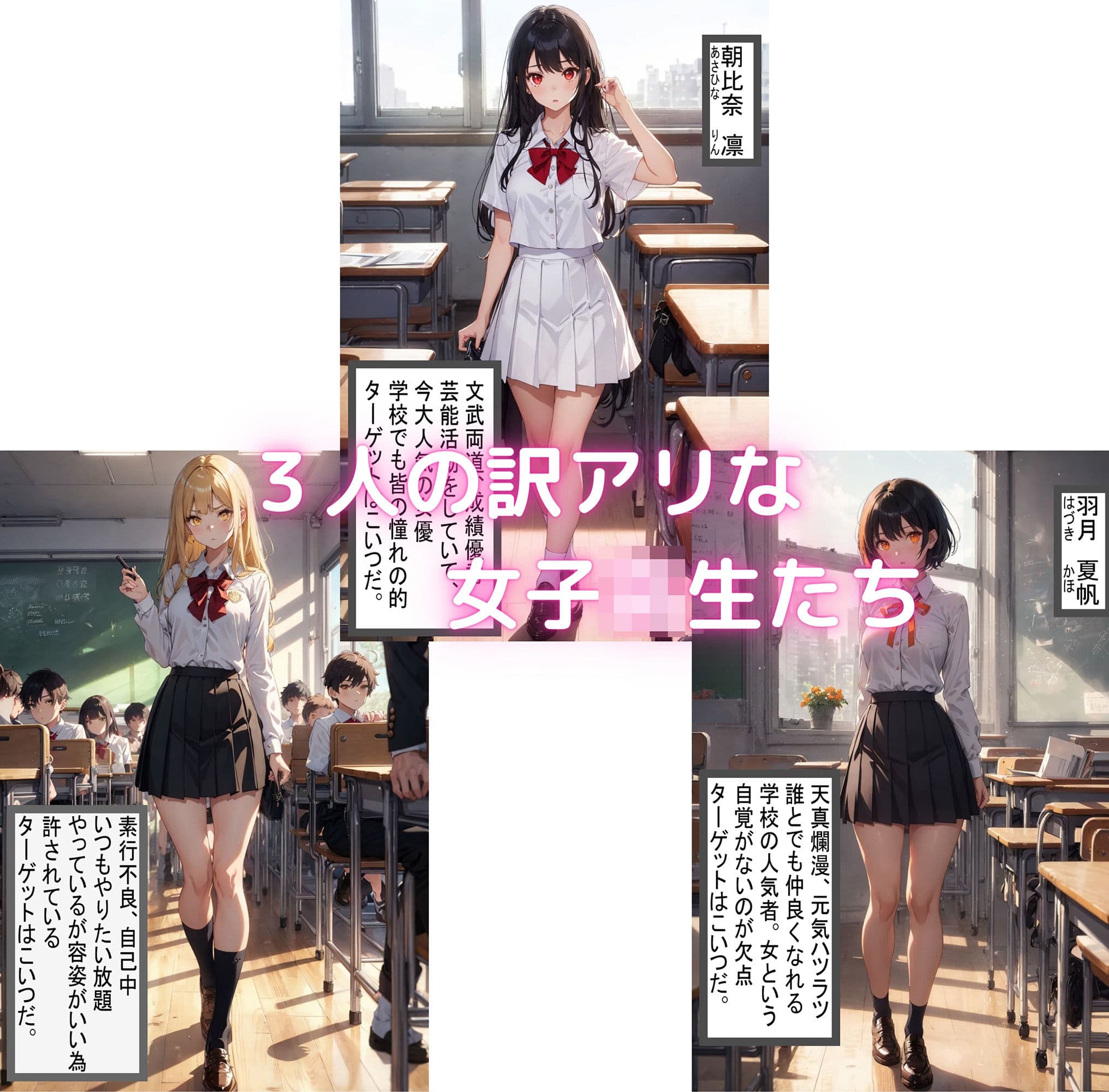 3人の訳アリ女子校生を●す話 サンプル 1