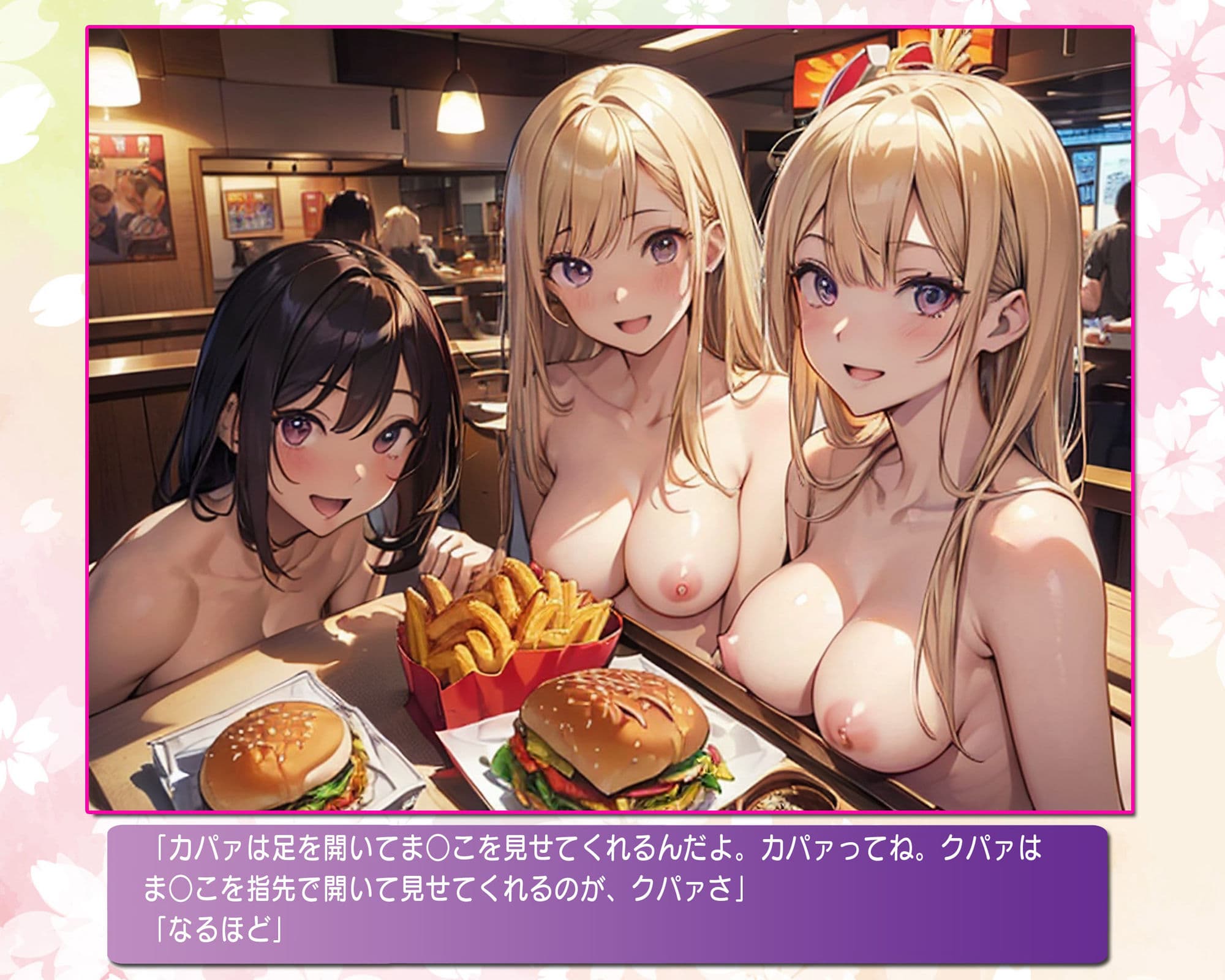 ヌーディストバーガーで私たちを食べさせて！ サンプル 4
