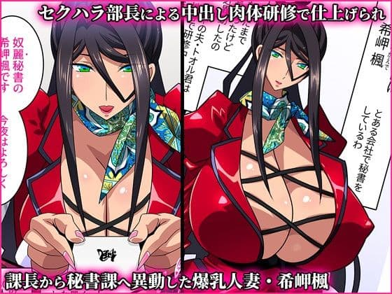 希岬楓 2 -爆乳人妻秘書の中出し肉体接待/媚薬潮吹き射乳アクメ- サンプル 1