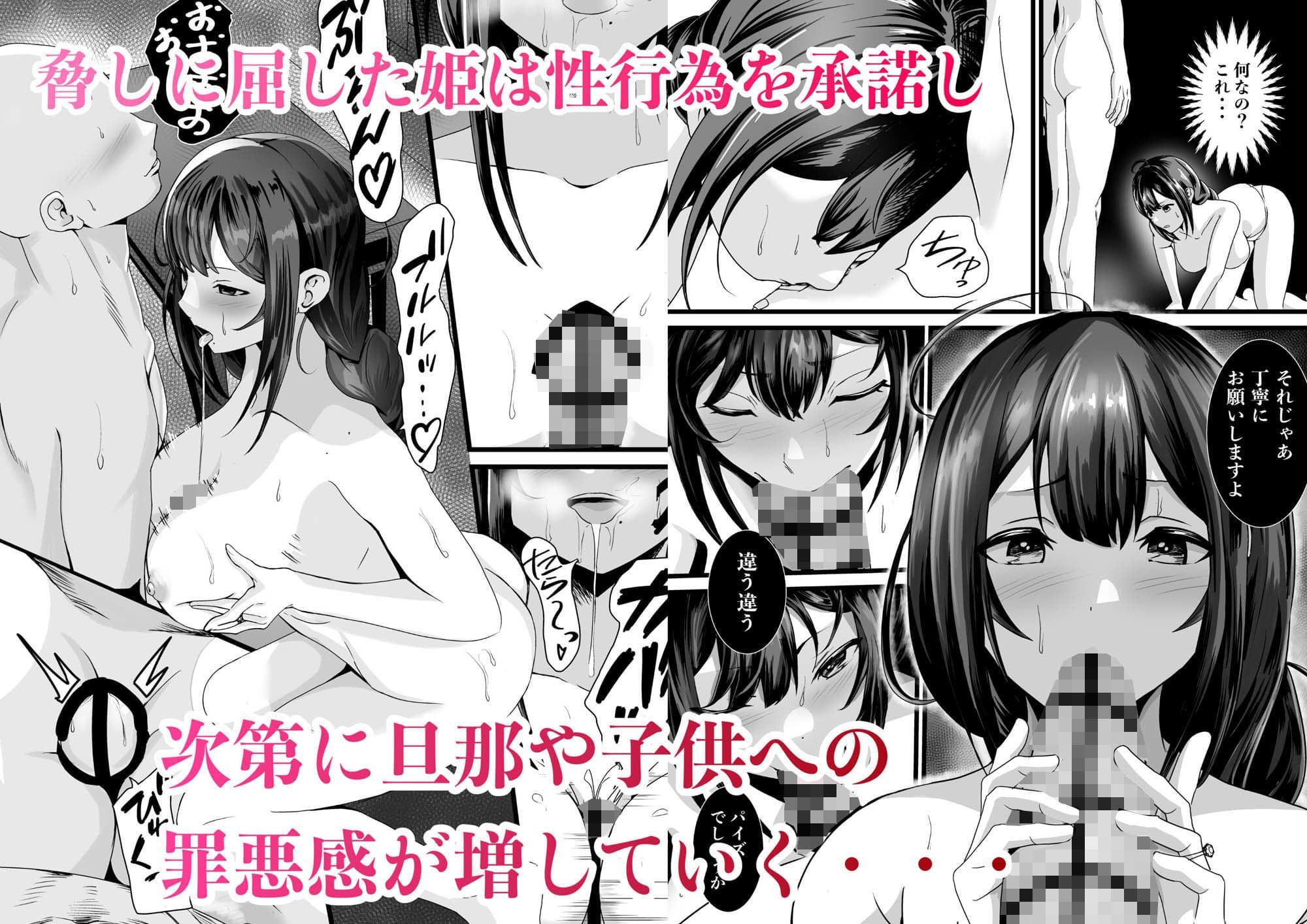 童貞オタ・・・ゲームで出会った人妻(姫)を寝取って中出しに成功する サンプル 3