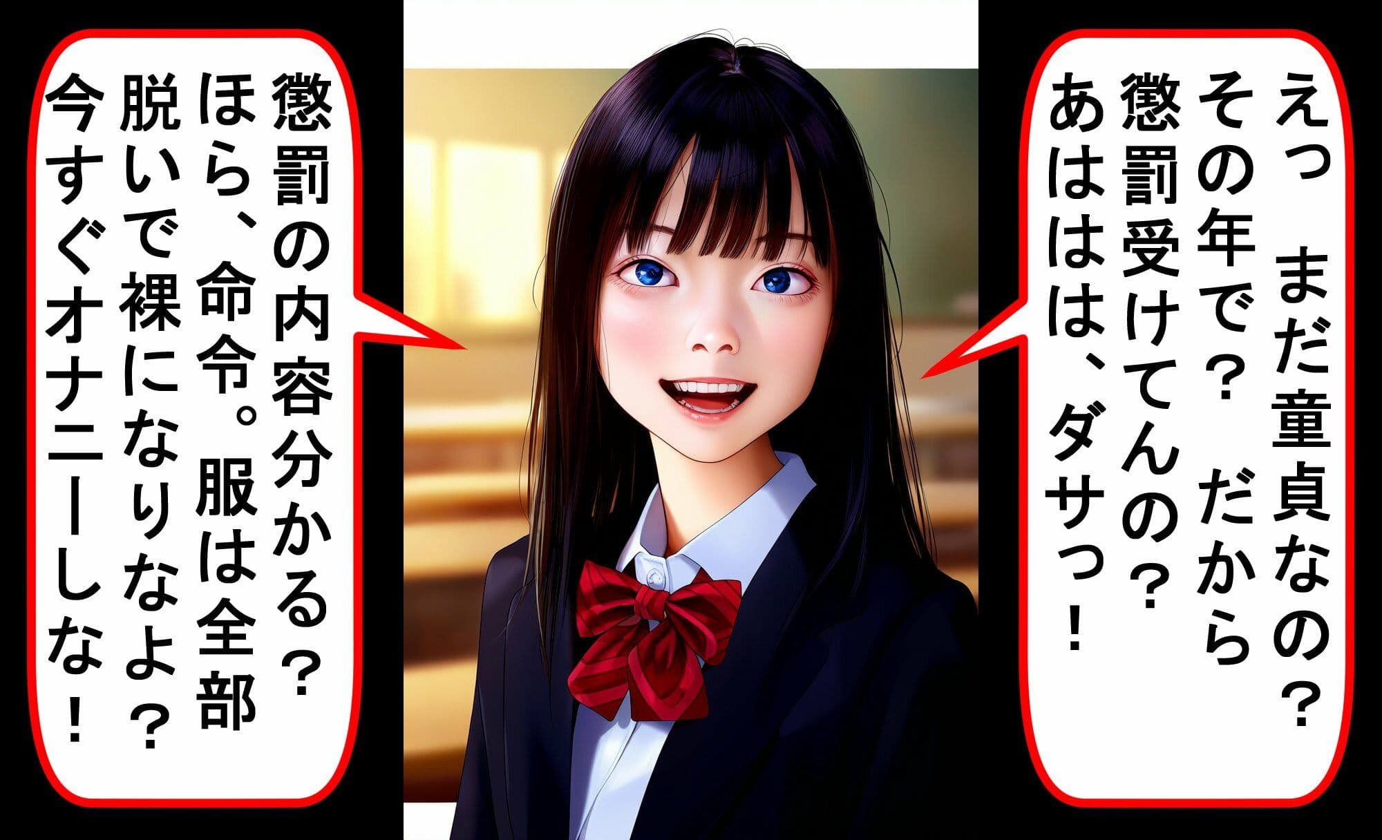 制服ロ○ータからの懲罰〜童貞強●オナニー責め〜 vol.1 サンプル 2