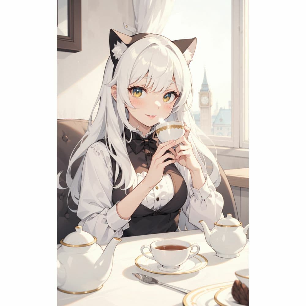 猫耳メイドのティータイム サンプル 1