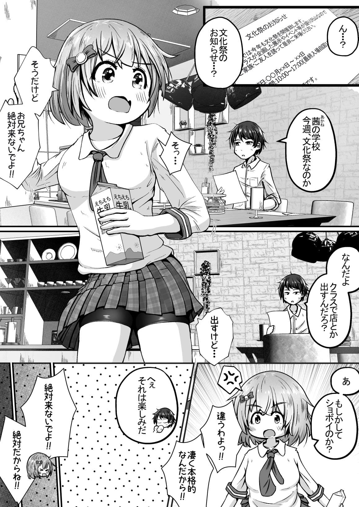 妹の学校の文化祭の出し物がトイレだったお話 サンプル 1