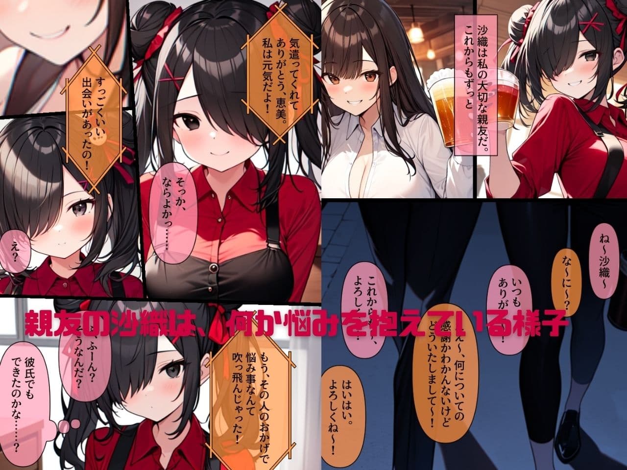 連れデスアクメ〜仕事がつらくて死にたい親友に連れられ謎の宗教施設に。デスアクメで果てようとする親友を助けようとするがちんぽと謎のクスリで昇天。死にたくないのに教祖との最初で最後のデスアクメキメちゃいます サンプル 1