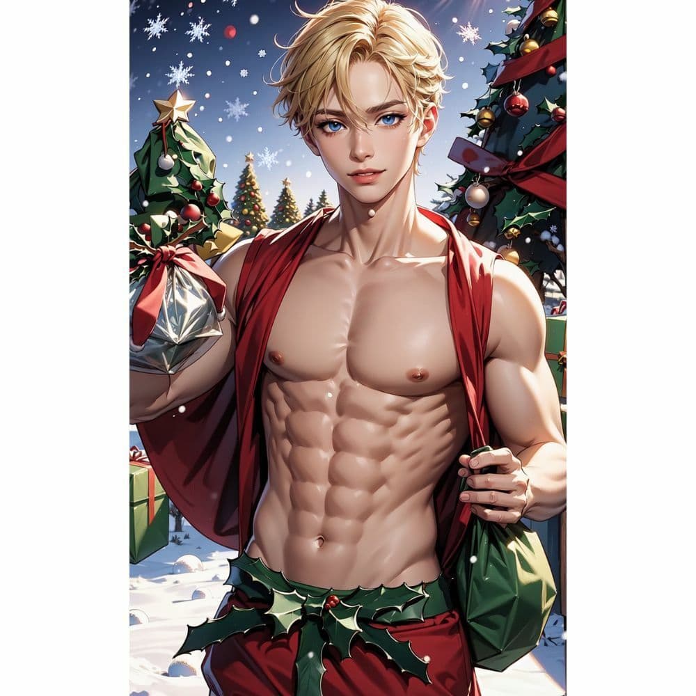 筋肉:セクシーなサンタクロース サンプル 1