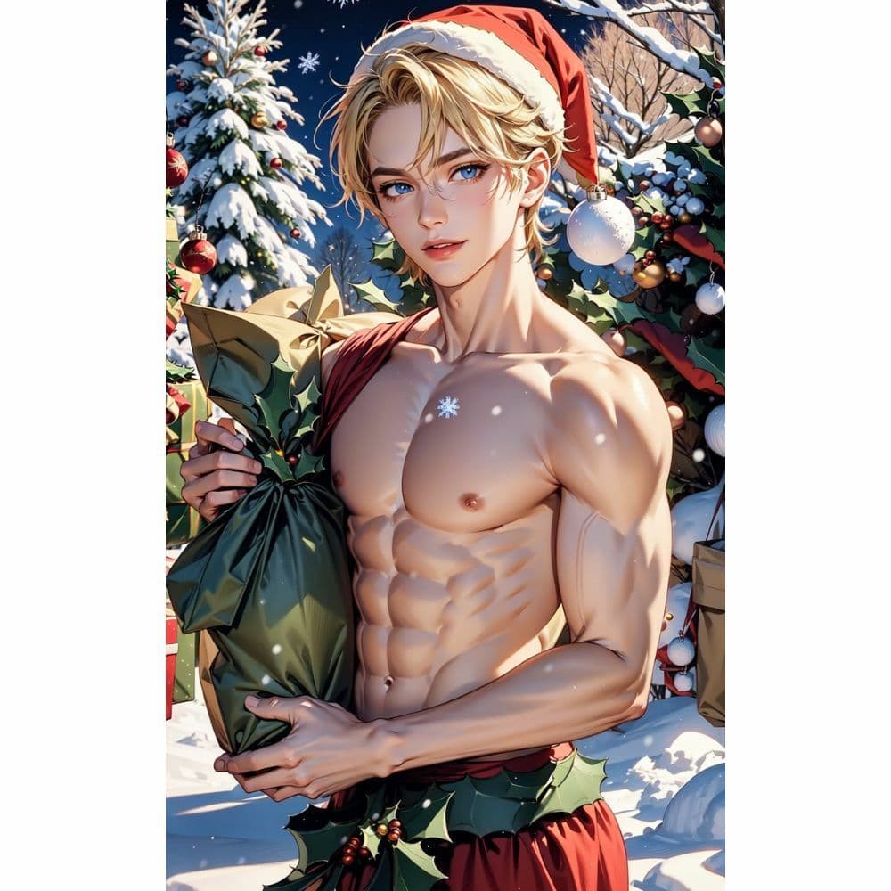 筋肉:セクシーなサンタクロース サンプル 4