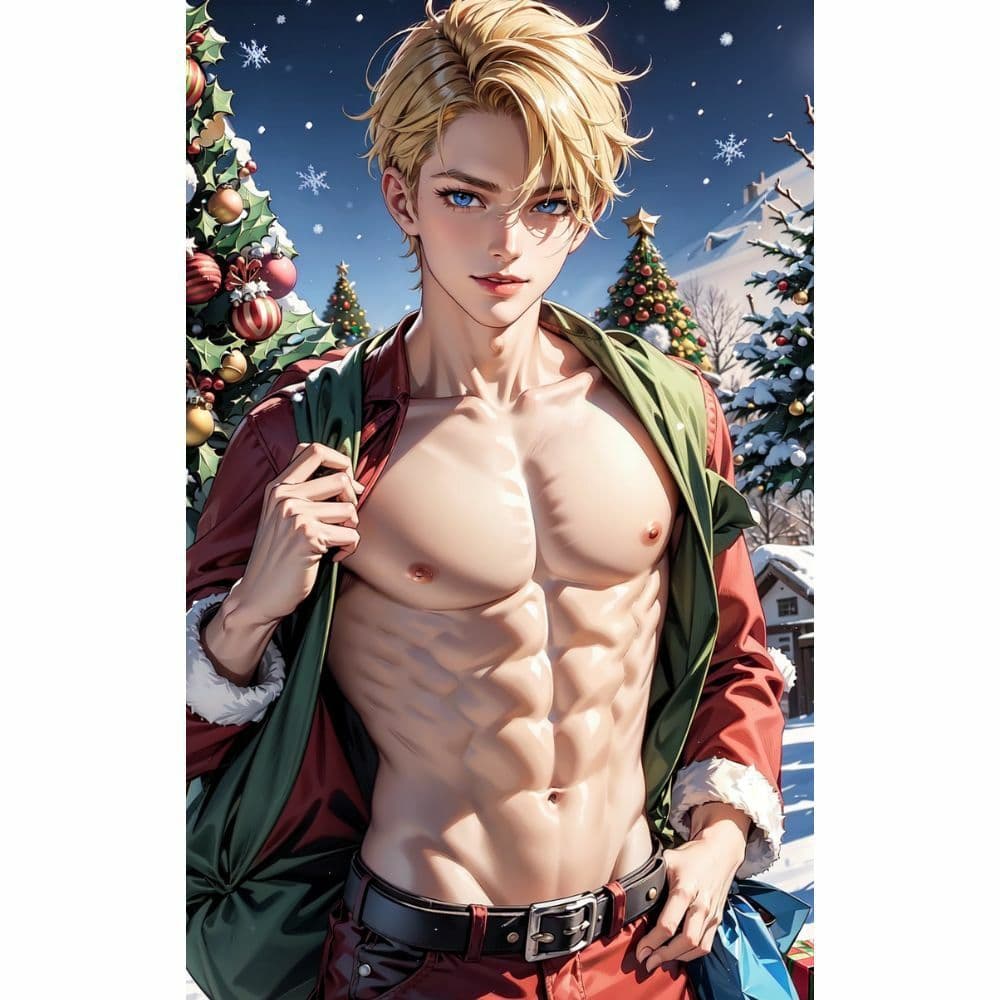 筋肉:セクシーなサンタクロース サンプル 6