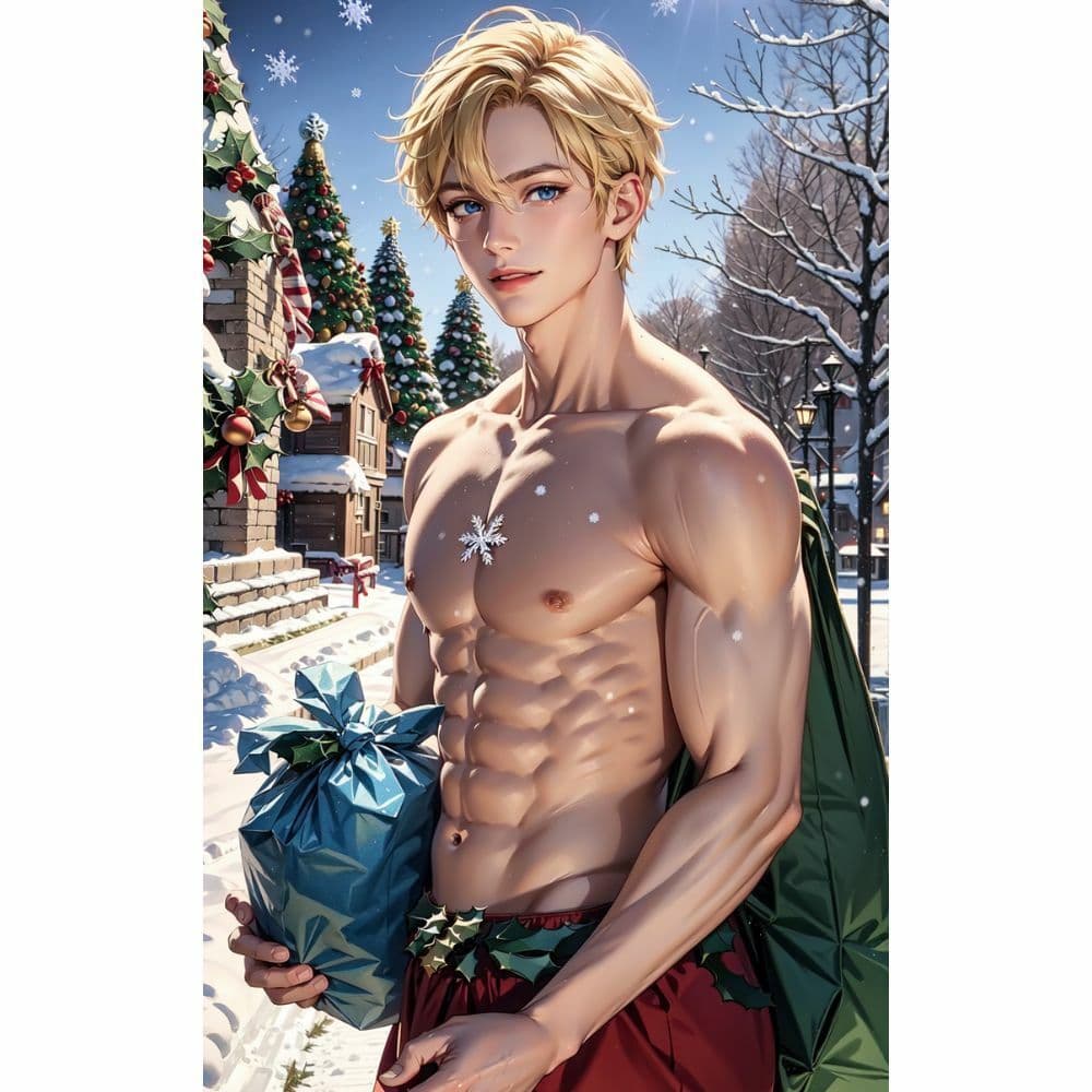 筋肉:セクシーなサンタクロース サンプル 8