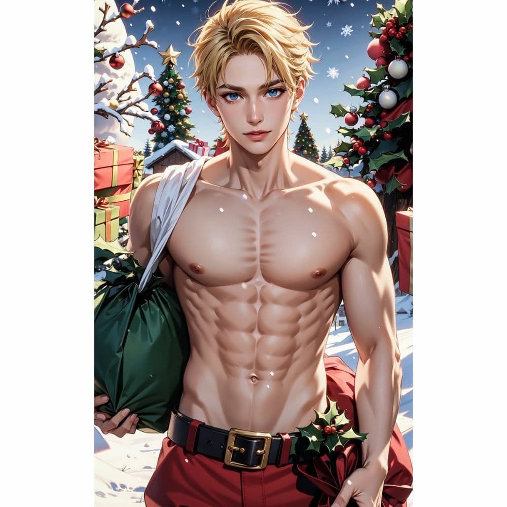 筋肉:セクシーなサンタクロース サンプル 9