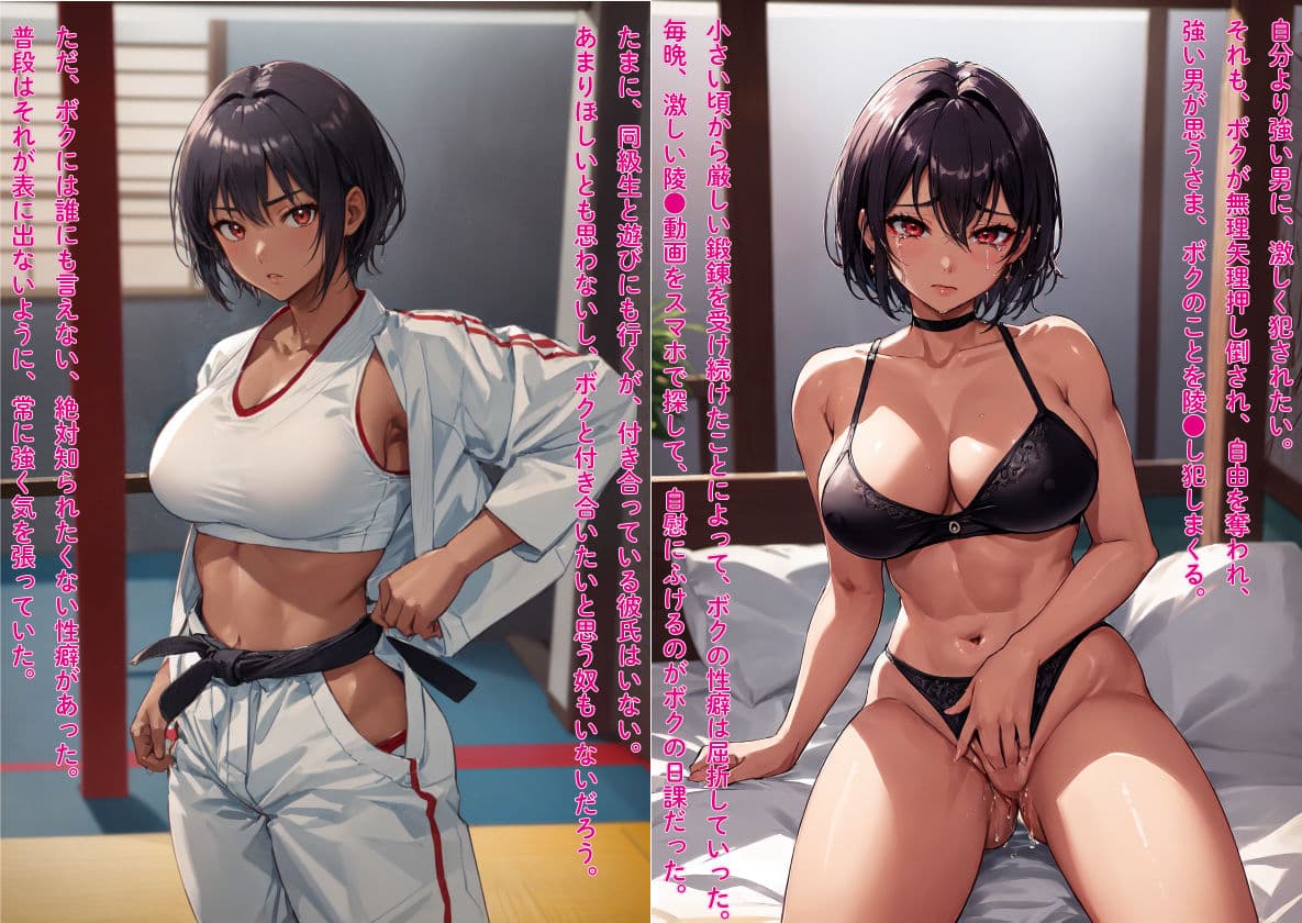 辱められたい願望の巨乳格闘娘が、強●＆連続絶頂、中出し快楽堕ち サンプル 3