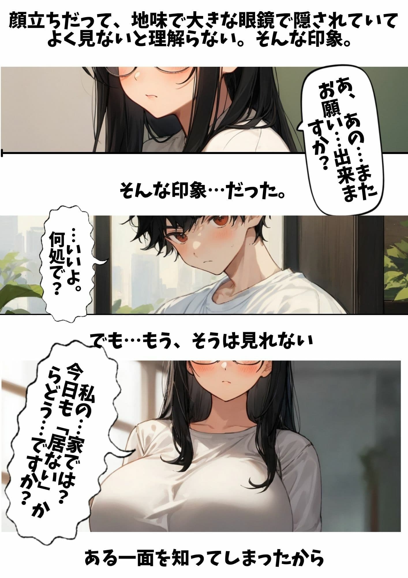 クラスの地味女さん、性欲が強くて都合がいい サンプル 5