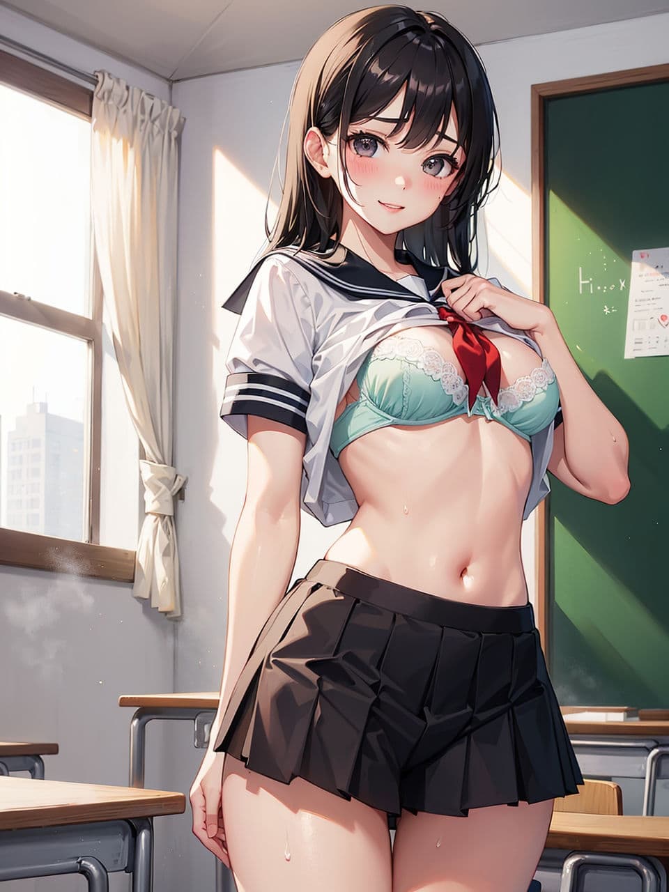 現役JKグラビアアイドルが、同級生男子相手に小遣い稼ぎをするCG集 サンプル 1
