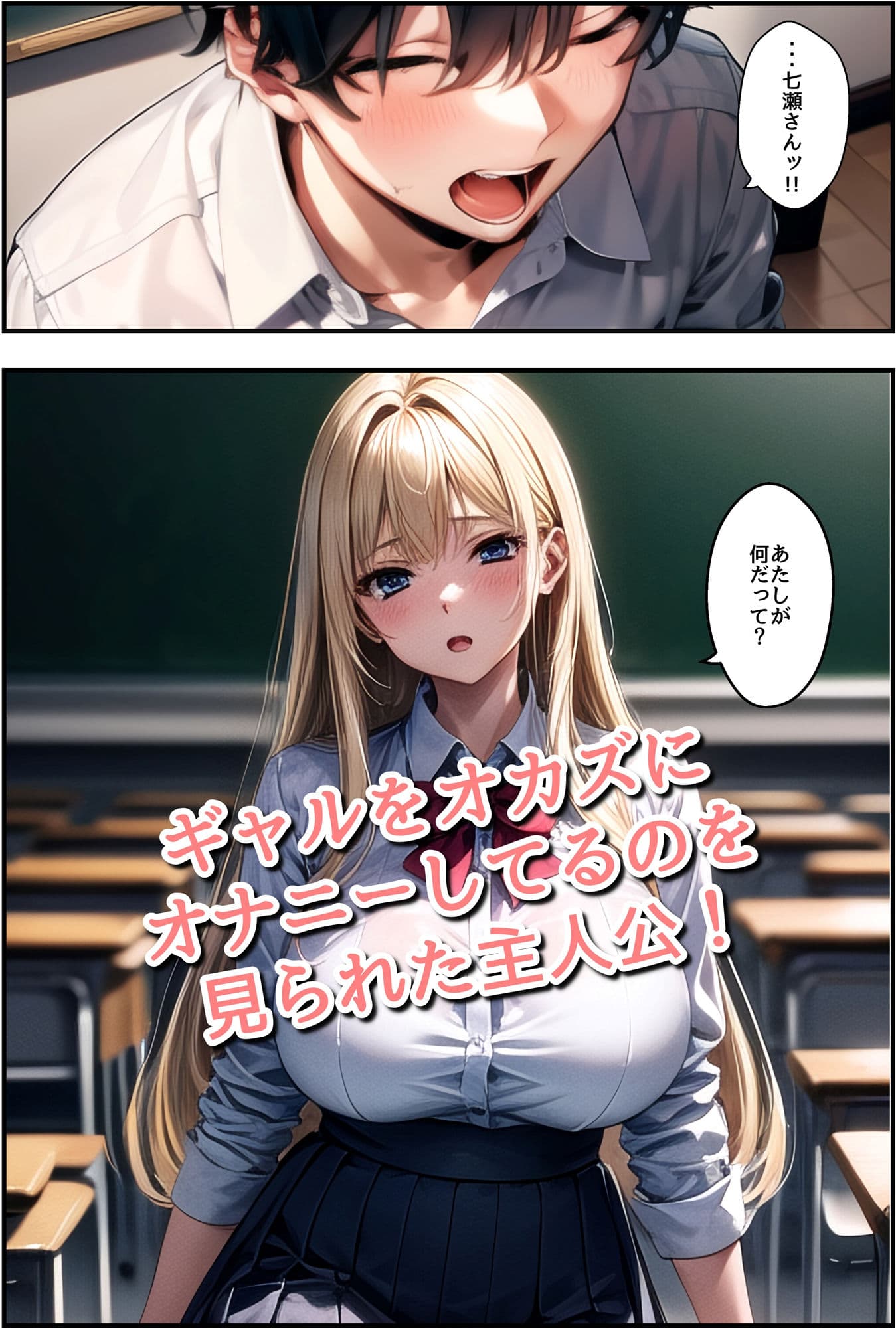 ギャルにオナニー見られてオモチャにされた サンプル 2