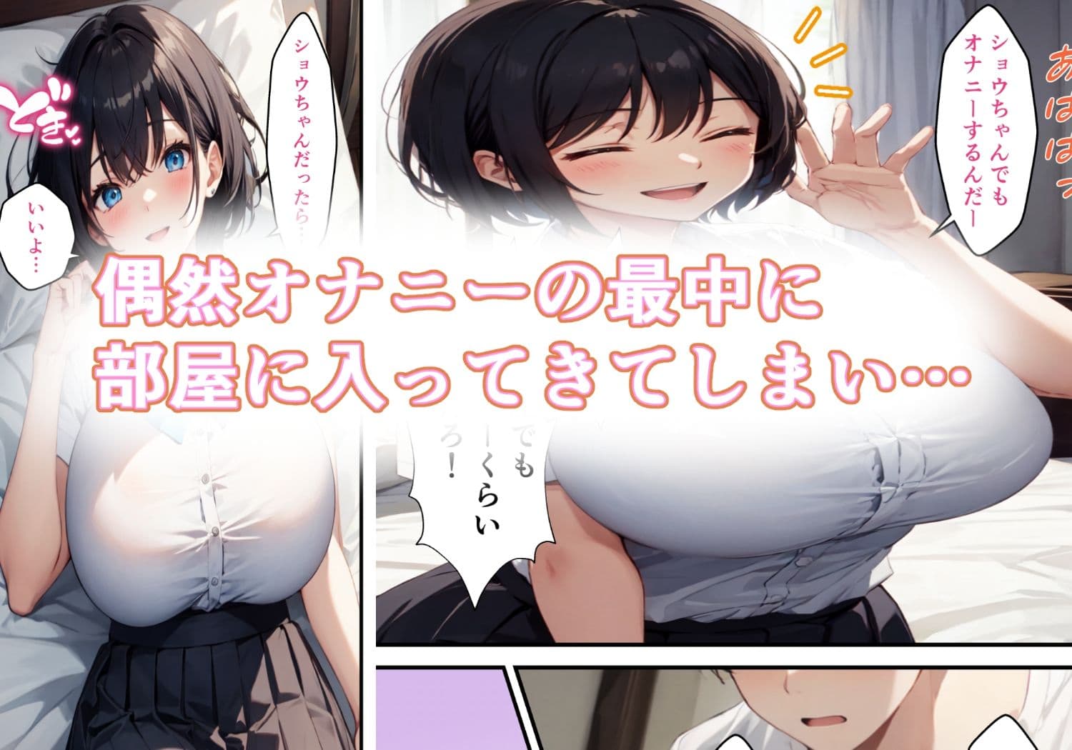 部屋に入り浸るデカ乳娘とHする話 サンプル 3