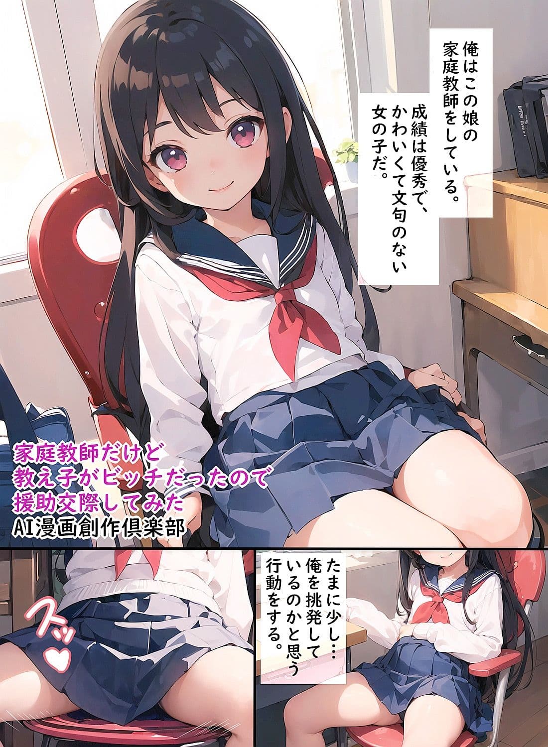 家庭教師だけど教え子がビッチだったので援○交際してみた サンプル 1